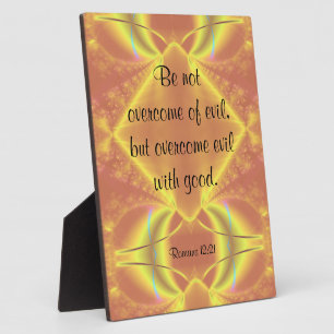 Photo Romans 12:21 Plaque