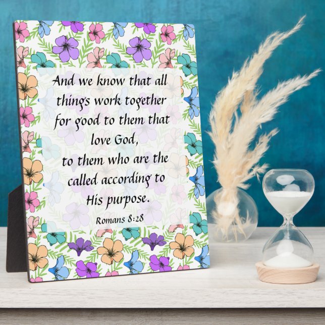 Photo Romans 8:28 Plaque (Côté)