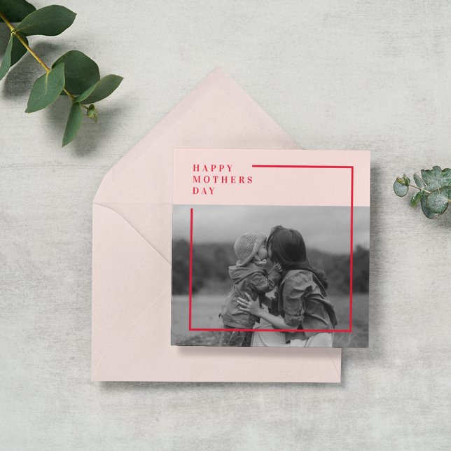 Photo rose et rouge Cadeau de la fête des mères (Créateur téléchargé)