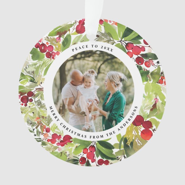 photo rouge et vert festif moderne botanique (devant)