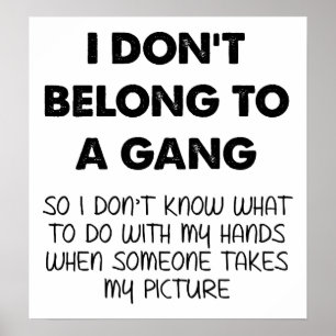 Photo sans souci Prise Drôle Poster