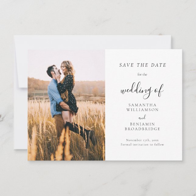 Photo Script Wedding Enregistrer la date Faire-par (Devant)