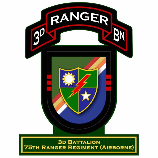 Photo Sculpture 3d Bn, 75e régiment de Rangers - aéroporté (Devant)