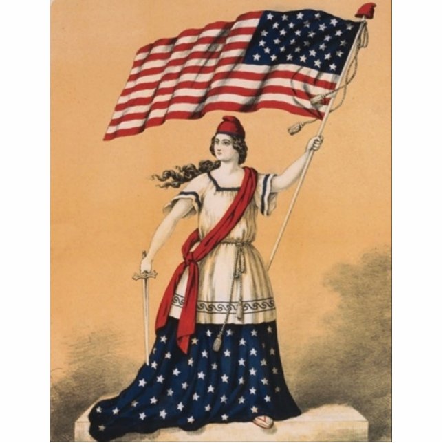 Photo Sculpture 4 juillet pièce centrale de table - SYMBOLES PATRI (Devant)