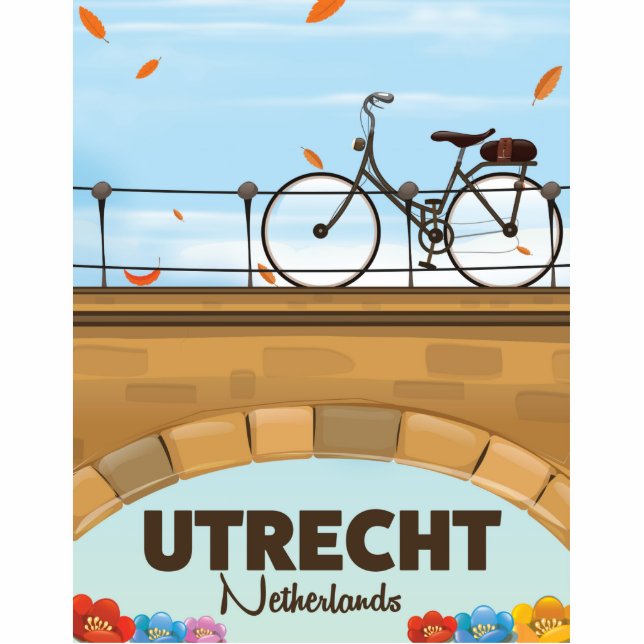 Photo Sculpture Affiche de vacances d'Utrecht Pays-Bas. (Devant)