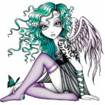 Photo Sculpture Ange de tatouage de papillon de Malory<br><div class="desc">Ange de tatouage de papillon de Malory</div>