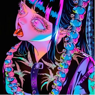 Photo Sculpture Anime Girl Sticking Her Tongue Out