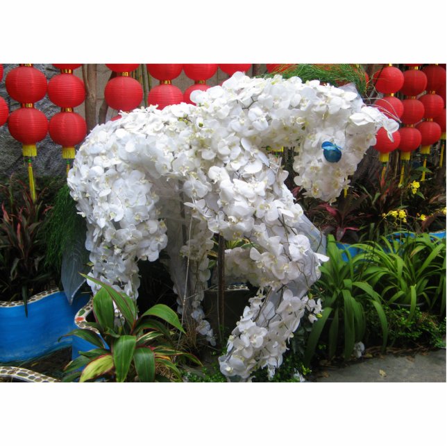 Photo Sculpture Année du cheval | 春 節 馬 ... Topiary chinois (Devant)