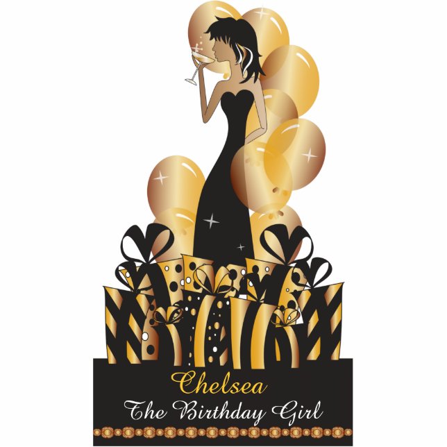 Photo Sculpture Anniversaire ou princesse Girl de diva de partie (Devant)