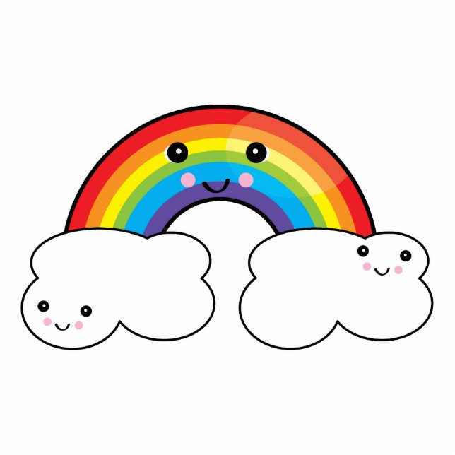 Photo Sculpture arc-en-ciel et pales nuageux (Devant)