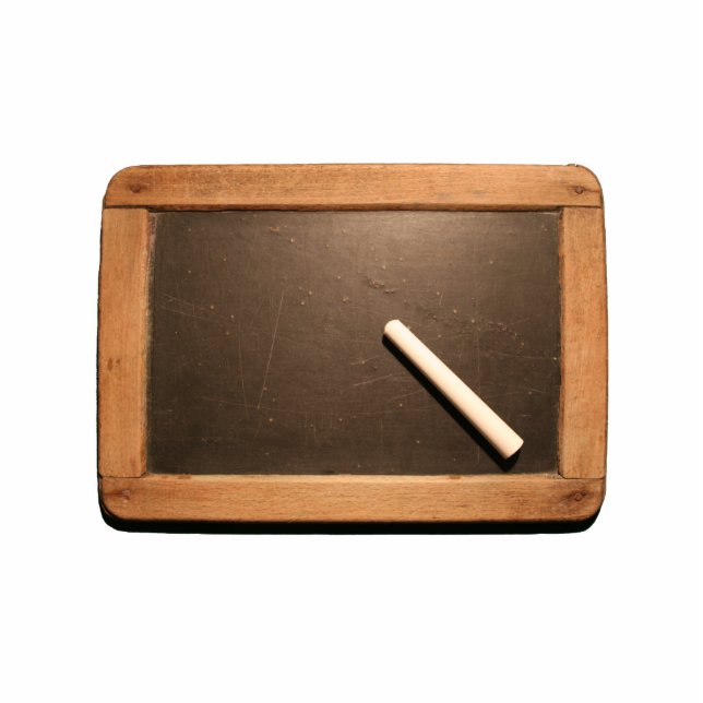 Photo Sculpture Ardoise vintage d'école d'Ardoise avec le (Devant)