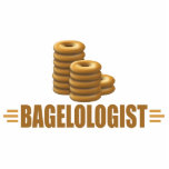 Photo Sculpture Bagels amusants<br><div class="desc">BAGELOLOGUE. Humorous title for those who loves bagels ! Great for a bakery,  deli,  grocery store,  baker and for anyone who loves eating bagels. Objets de design a big stack of yummy bagels. Find other funny designs at the Ologist Shop.</div>