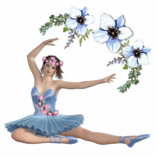 Photo Sculpture Ballerina en bleu