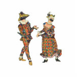 Photo Sculpture Ballet Russe de Monte Carlo<br><div class="desc">Danseurs de ballet masqués</div>