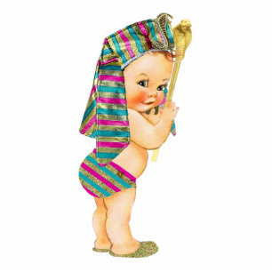 Photo Sculpture Bébé égyptien vintage Statuette