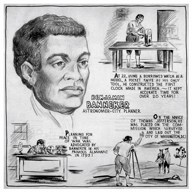 Photo Sculpture Benjamin Banneker : Black Scientist & Revolutionar (Devant)