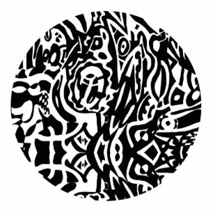 Photo Sculpture "Bird Creature" B&W Abstrait