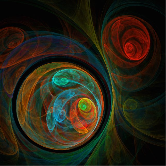 Photo Sculpture Bleu de renaissance Art Abstrait (Devant)