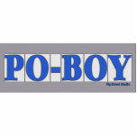 Photo Sculpture Blue Letter Street Tiles, Po-Boy<br><div class="desc">Blue Letter Street Tiles,  Po-Boy</div>