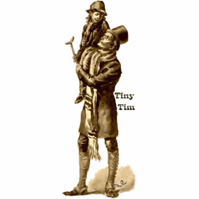 Photo Sculpture Bob Cratchit et chant de Noël minuscule de Tim (Devant)