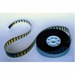 Photo Sculpture bobine de film en blanc de 35mm