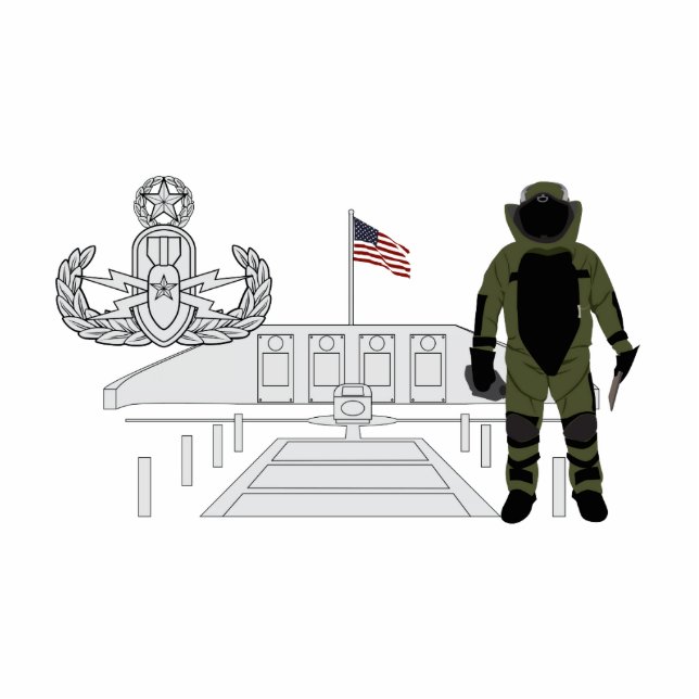 Photo Sculpture Bombe commémorative principale Suituit d'EOD (Devant)