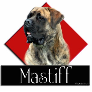 Photo Sculpture Brindle Mastiff Sculpture de diamant