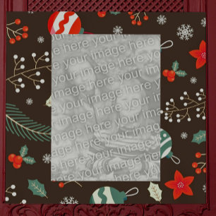 Photo Sculpture Cadre photo frontière de Noël