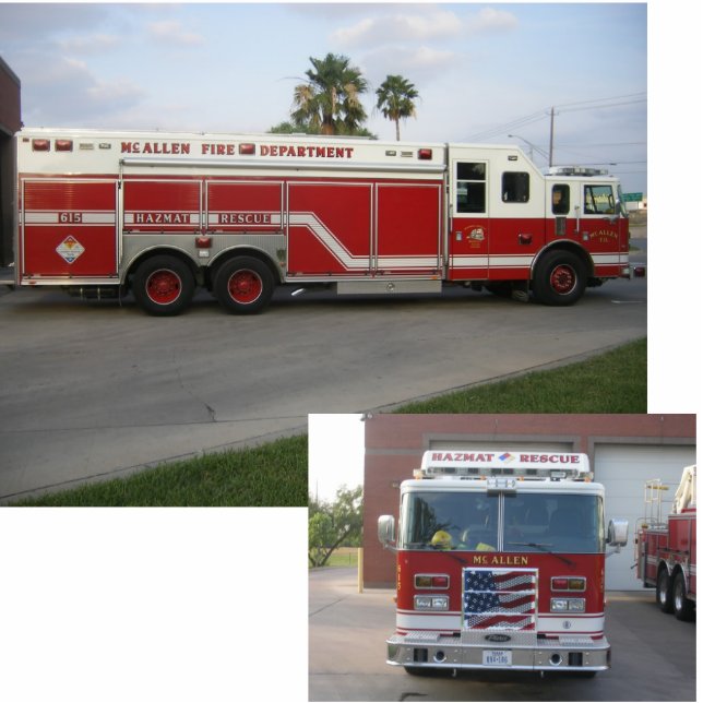 Photo Sculpture Camion de pompiers de délivrance de HazMat (Devant)