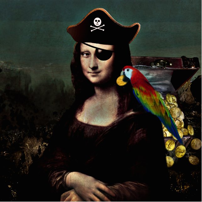 Photo Sculpture Capitaine Mona Lisa Pirate (Devant)