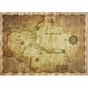 Photo Sculpture Caraïbes - ancienne carte