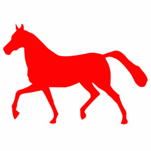 Photo Sculpture Cheval Rouge