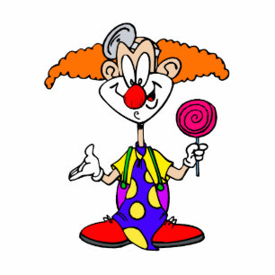 Photo Sculpture Clown maladroit avec Lillipop