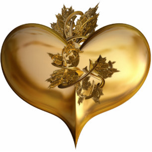 Photo Sculpture Coeur des années d'or