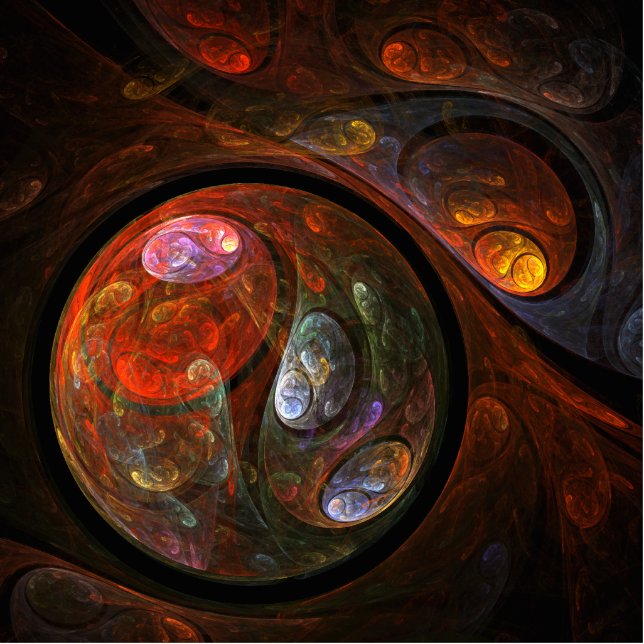 Photo Sculpture Connexion fluide Art Abstrait (Devant)