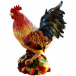 Photo Sculpture Coq coloré<br><div class="desc">Décor à la maison d'amusement - un coq coloré.</div>