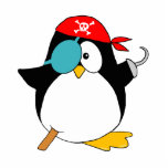 Photo Sculpture Coupes-circuit de sculpture en photo de pingouin<br><div class="desc">Pingouin de pirate. Les pirates sont frais ! Dessin mignon de pirate de pingouin. Grand pour des amants de pirate et/ou de pingouin. concevez les coupes-circuit comme sculptures,  goupilles,  porte - clés,  ou sorties de coupe de photo d'aimant</div>