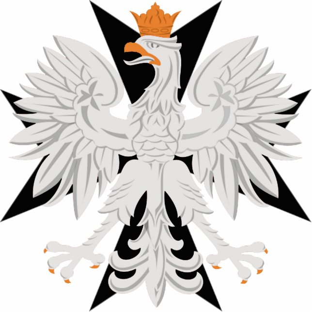 Photo Sculpture Croix maltaise noire blanche polonaise d'Eagle (Devant)