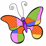Photo Sculpture Cubisme Whimsical Papillon Sculpture<br><div class="desc">Décorez votre maison ou votre bureau avec cette sculpture de papillon Whimsical Cubism créée par Debi Payne Designs. Whimsical Cubism Butterfly est un papillon de style simpliste créé à partir de couleurs vives et vives et motifs dans le style Cubism de l'Art.</div>