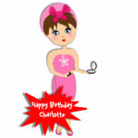 Photo Sculpture Cute Fun Girly Pamper Spa Party Thème pour les fil<br><div class="desc">Un stand up mignon pour toutes ces jeunes femmes qui fêtent un anniversaire ou une occasion spéciale avec une fête à thème spa ou de choeur. Cette dame illustrée profite certainement du soin qu'on lui porte. N'oubliez pas de changer le nom ou le message, il n'y a pas de frais...</div>