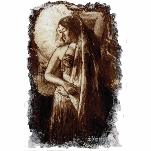 Photo Sculpture Danseuse du ventre féminine avec une sculpture en (Devant)