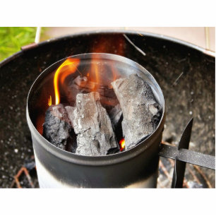 Photo Sculpture Démarreur de cheminée de charbon de bois