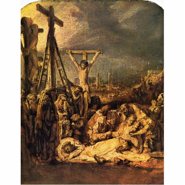 Photo Sculpture Descente de la croix par Rembrandt Harmensz. Van (Devant)