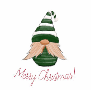 Photo Sculpture Dessin aquarelle Noël gnome