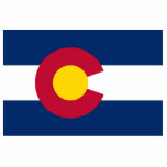 Photo Sculpture Drapeau du Colorado, État du Centenaire, Coloradas<br><div class="desc">Les couleurs du drapeau du Colorado représentent les caractéristiques de l'environnement de l'État. Le blanc symbolise la neige sur ses montagnes, l'or reconnaît l'ensoleillement abondant du Colorado, le rouge représente le sol rouge du Colorado et le bleu est un symbole de son ciel bleu clair. "cette image est du domaine...</div>