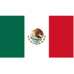 Photo Sculpture Drapeau du Mexique<br><div class="desc">Drapeau national du Mexique. Vous pouvez customiser ce cadeau en ajoutant votre propre texte personnalisé ou en modifiant l'image.</div>
