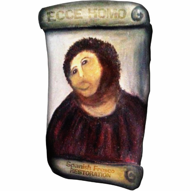 Photo Sculpture ECCE HOMO Spanish Painting Restoration (Devant)