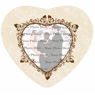 Photo Sculpture Elégant cadre photo Mariage papillon