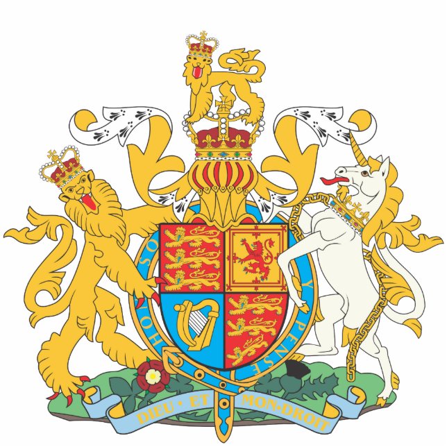 Photo Sculpture emblème national du Royaume-Uni (Devant)