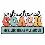 Photo Sculpture Entraîneur pédagogique personnalisé Retro Entraîne<br><div class="desc">Cadeaux personnalisés pour entraîneur instructif et entraîneur pédagogique. Cette conception personnalisable fait un grand cadeau d'appréciation pour les entraîneurs instructifs!</div>